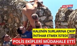 Surlara çıkıp intihar etmek istedi, polis ekipleri müdahale etti