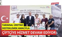 Tarımsal üretimi desteklemek için çiftçiye hizmet devam ediyor