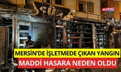 Mersin'de işletmede çıkan yangın maddi hasara neden oldu