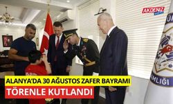 Alanya’da 30 Ağustos Zafer Bayramı törenle kutlandı