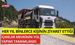 Her yıl binlerce ziyaretçiyi ağırlayan, İçmeler mevkinin yol yapımı tamamlandı