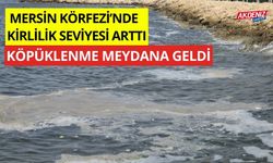 Mersin Körfezi'nde kirlilik seviyesi arttı köpüklenme meydana geldi