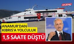 Anamur'dan Kıbrıs'a yolculuk 1,5 saate düştü