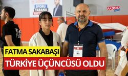 OSMANİYELİ TEKVANDOCU FATMA SAKABAŞI TÜRKİYE ÜÇÜNCÜSÜ OLDU