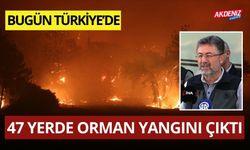 BUGÜN TÜRKİYE’DE 47 YERDE ORMAN YANGINI ÇIKTI