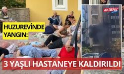 Huzurevinde yangın: 3 yaşlı hastaneye kaldırıldı (Video)