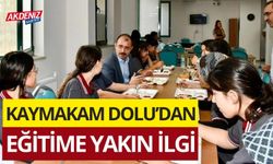 KADİRLİ KAYMAKAMI DOLU’DAN ÖĞRENCİLERE MORAL DESTEĞİ