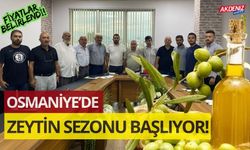 OSMANİYE 2024 YILI ZEYTİN SEZONU AÇILIŞ TOPLANTISI YAPILDI