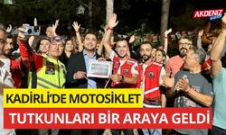 KADİRLİ'DE MOTOSİKLET TUTKUNLARI BİR ARAYA GELDİ