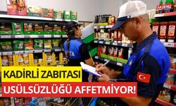 KADİRLİ'DE ZABITA EKİPLERİ MARKETLERİ DENETLEDİ