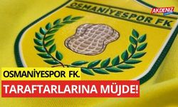 OSMANİYESPOR FK TARAFTARLARINA MÜJDELİ HABER