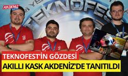 TEKNOFEST'in gözdesi akıllı kask Akdeniz'de tanıtıldı