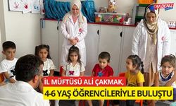 OSMANİYE İL MÜFTÜSÜ ALİ ÇAKMAK, 4-6 YAŞ GRUBU ÖĞRENCİLERİYLE BULUŞTU