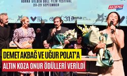 Demet Akbağ ve Uğur Polat’a Altın Koza Onur Ödülleri