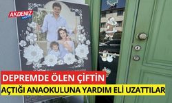 Depremde ölen çiftin açtığı anaokuluna yardım eli uzattılar