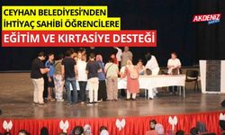 Ceyhan Belediyesi’nden ihtiyaç sahibi öğrencilere eğitim ve kırtasiye desteği