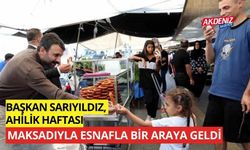 Başkan Sarıyıldız, Ahilik Haftası maksadıyla esnafla bir araya geldi