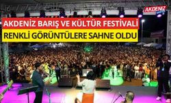 Akdeniz Barış ve Kültür Festivali, renkli görüntülere sahne oldu