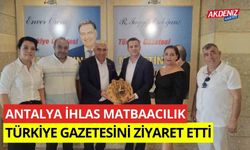 Antalya İhlas Matbaacılık Türkiye Gazetesini ziyaret etti