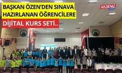 Başkan Özen'den sınava hazırlanan öğrencilere dijital kurs seti