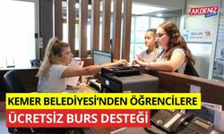 Kemer Belediyesi'nden öğrencilere ücretsiz burs desteği