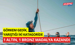 Görkem Gedik, yarıştığı iki kategoride 1 altın, 1 bronz madalya kazandı