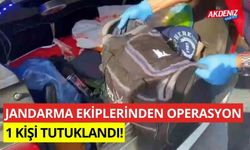 Jandarma ekiplerinden operasyon: 1 kişi tutuklandı