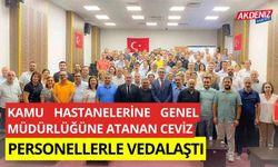 Kamu Hastaneleri Genel Müdürlüğüne atanan Ceviz, personellerle vedalaştı