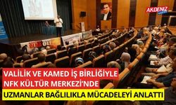 Valilik ve KAMED iş birliğiyle NFK Kültür Merkezi’nde uzmanlar bağımlılıkla mücadeleyi anlattı