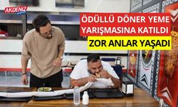 Ödüllü döner yeme yarışmasına katıldı zor anlar yaşadı