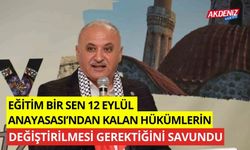 Eğitim Bir Sen, 12 Eylül Anayasası’ndan kalan hükümlerin değiştirilmesi gerektiğini savundu