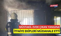 Müstakil evde çıkan yangına itfaiye ekipleri müdahale etti