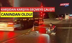 Karşıdan karşıya geçmeye çalıştı, canından oldu!