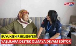 Büyükşehir Belediyesi yaşlılara destek olmaya devam ediyor