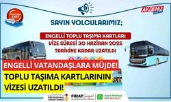 Engelli vatandaşlara müjde, toplu taşıma kartlarının vizesi uzatıldı