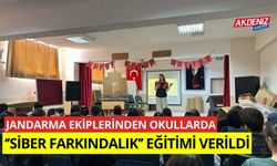 Jandarma ekiplerinden okullarda "siber farkındalık" eğitimi verildi