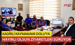 KADİRLİ KAYMAKAMI DOLU’YA İLKE SİVİL MOTOSİKLETLİ ARAMA KURTARMA DERNEĞİ'NDEN ZİYARET