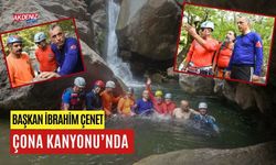 OSMANİYE BELEDİYE BAŞKAN İBRAHİM ÇENET, ÇONA KANYONU’NDA