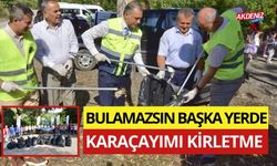 OSMANİYE'NİN DOĞA HARİKASI KARAÇAY'DA ÇEVRE TEMİZLİĞİ YAPILDI