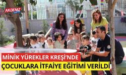 Minik Yürekler Kreşi’nde çocuklara itfaiye eğitimi verildi