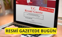 Resmi Gazete'de bugün (28.09.2024)