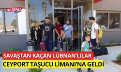 Savaştan kaçan Lübnan'lılar, Ceyport Taşucu Limanı’na geldi