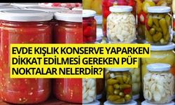 Evde Kışlık Konserve Yaparken Dikkat Edilmesi Gereken Püf Noktalar Nelerdir?