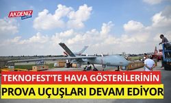 TEKNOFEST'te hava gösterilerinin prova uçuşları yapılıyor