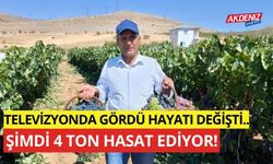 Televizyonda gördü hayatı değişti, şimdi 4 ton hasat ediyor