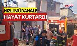 OSMANİYE'DE YANGINA HIZLI MÜDAHALE HAYAT KURTARDI