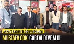 OSMANİYE'NİN KADİRLİ İLÇESİNDE AK PARTİ'DE MUSTAFA GÖK DÖNEMİ BAŞLADI