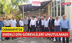 OSMANİYE'DE EMEKLİ DİN GÖREVLİLERİ UNUTULMADI