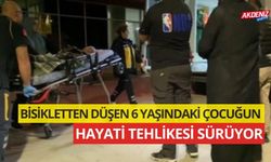 Bisikletten Düşen 6 Yaşındaki Çocuğun Hayati Tehlikesi Bulunuyor