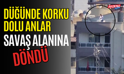 Hatay'da düğünde korkutan görüntüler!